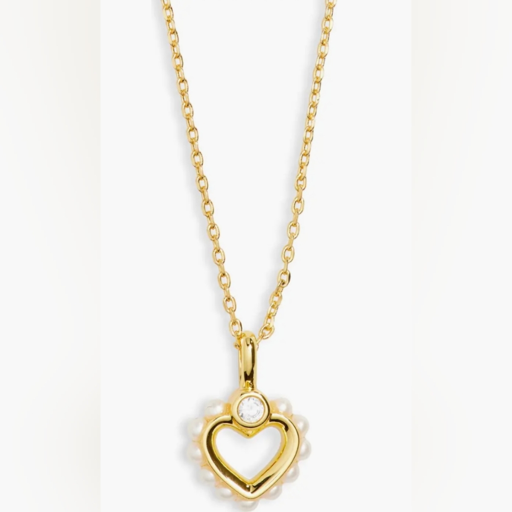 Kate Spade Pearl heart necklace